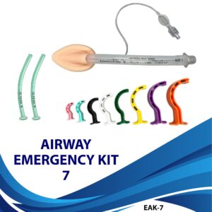 Airway Emergency Kit 7: 8 Sizes Berman OPA | 2 Pcs, NPA 28 FR | 2 pcs Lubricating Jelly | 1 pcs LMA