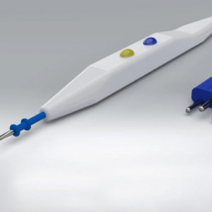 Electrosurgical Pencil with Safety Holster & Flat Cautery Blade