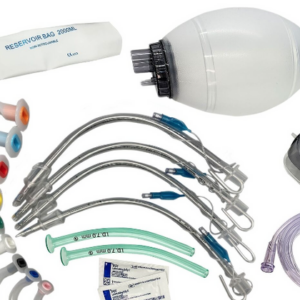 Airway Emergency Kit 3: 9 Sizes Guedel OPA | 2 Pcs, NPA 28 FR | 2 pcs Lubricating Jelly | 4 pcs ETT with Stylet 6.5-8.0 | Silicone Resuscitator