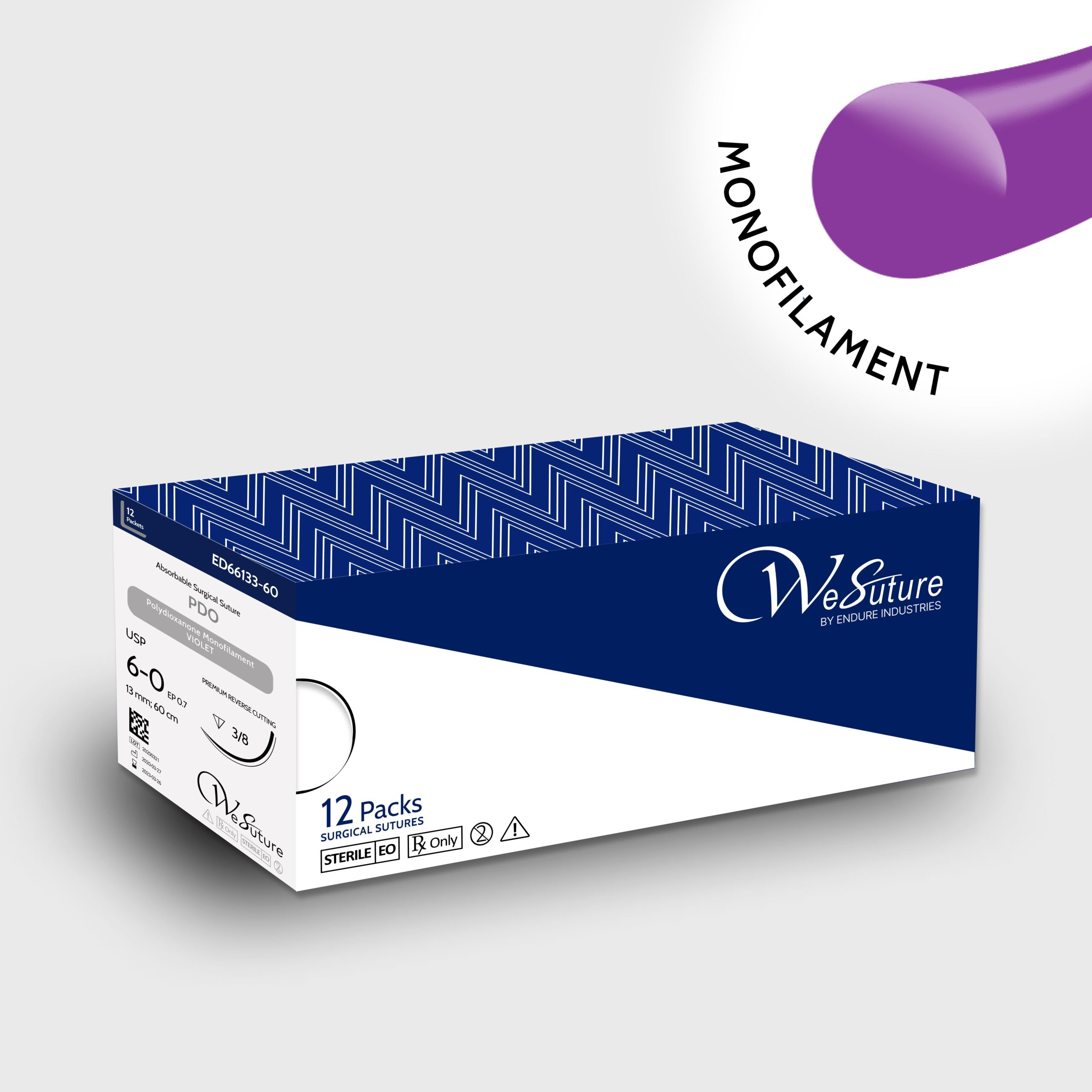 PDO Surgical Sutures (12 pcs/box)